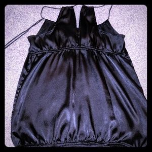 American Eagle Outfitters Black Silk Top